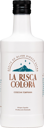 botella de aceite de la risca colora